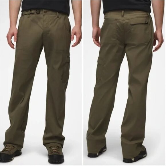 Prana Stretch Zion Pant II Slate Green Mens Size Medx34 Outdoor Hiking - Picture 1 of 7